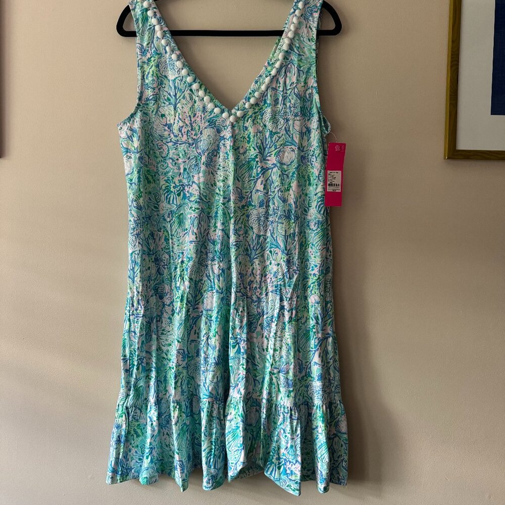 NWT Lilly Pulitzer Camilla V-Neck Dress - Soliel It On Me || SIZE L